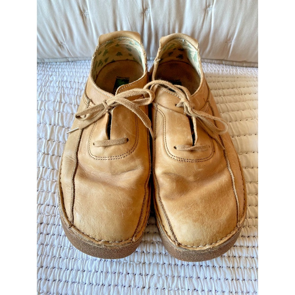 Vntg El Naturalista Tan Leather Lace Up Shoes, Made in Spain | Men's 46 (US 13)